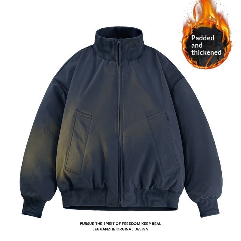 Mens Cropped Silhouette Cotton Jacket