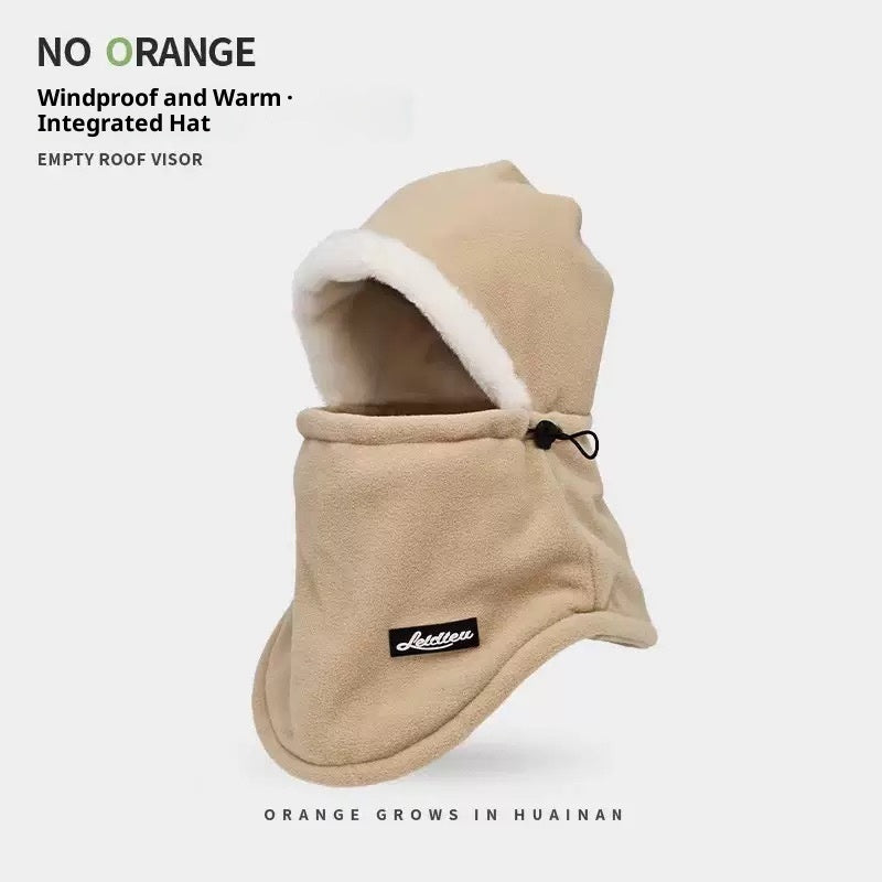 Windproof Riding Scarf Integrated Hat