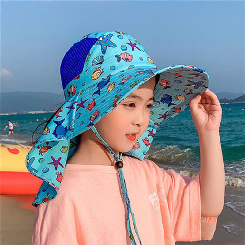 Children's Summer Big Brim Sunshade Thin Sun Hat