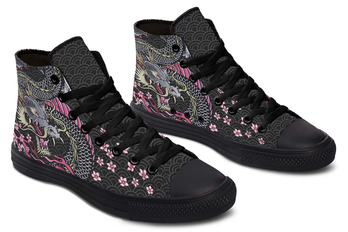 Men's And Women's Fashion Color Printing High-top Canvas Shoes