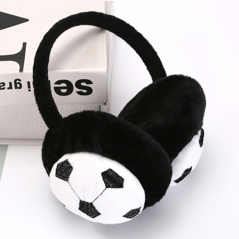 Earmuffs Warm Winter Cute Football Warm Set For Women