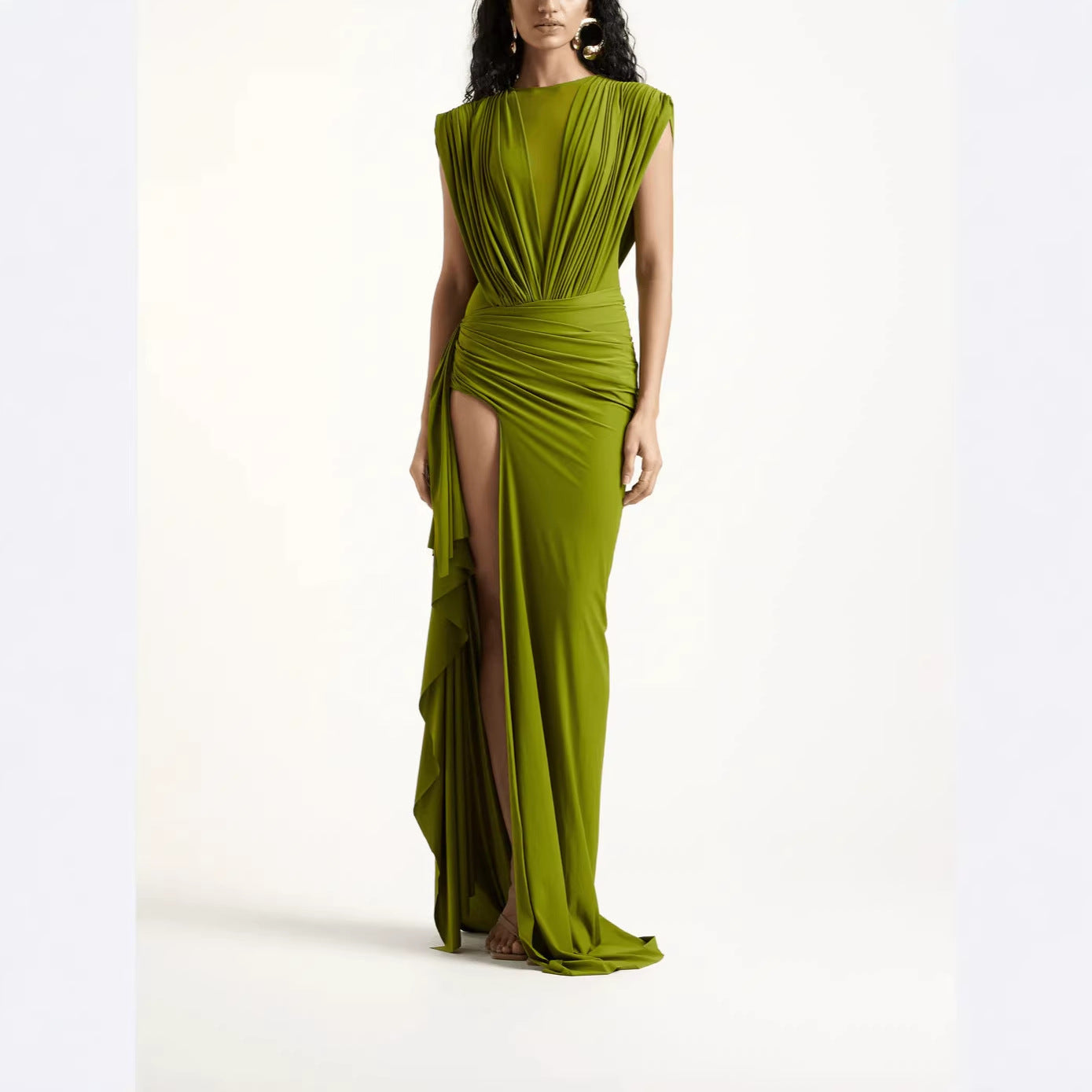 Women's Sexy Slim-fit Sleeveless High-slit Dress