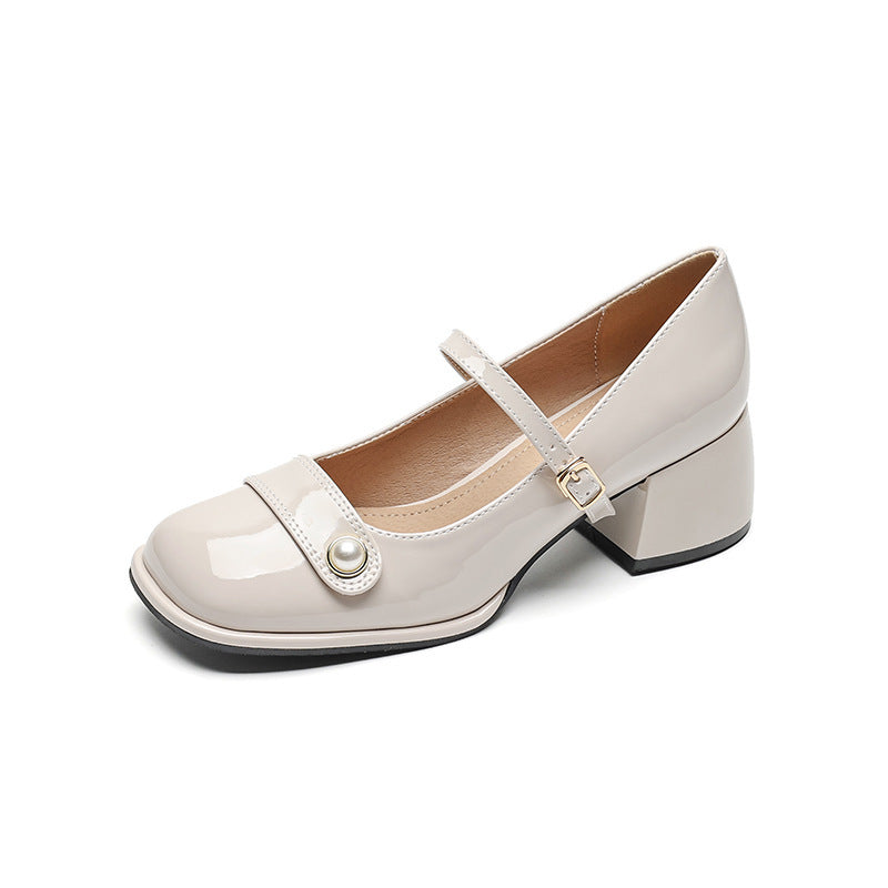 French Style With Fairy Chunky Heel Pumps Plus Size