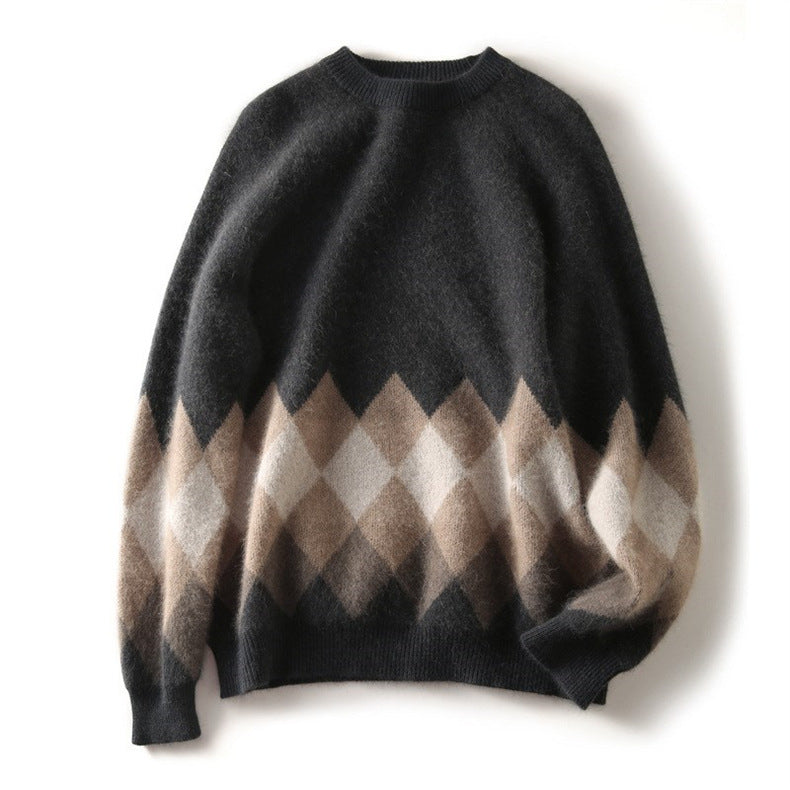 Fashionable Slim-fit Knitwear Retro Autumn Winter Red