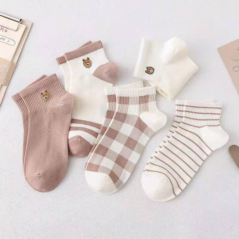 Lace Lace Day Socks College Style Ins Thin Style Small Floral Socks