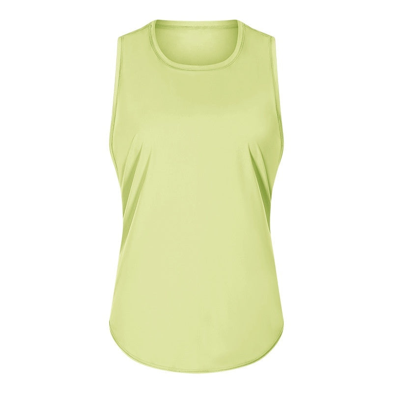 New Yoga Vest Fitness Exercise Sleeveless Blouse Quick-drying Loose Yoga Top