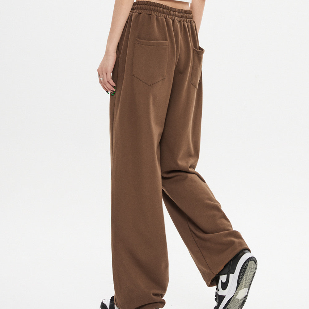 Women's Casual Brown Sports Pants