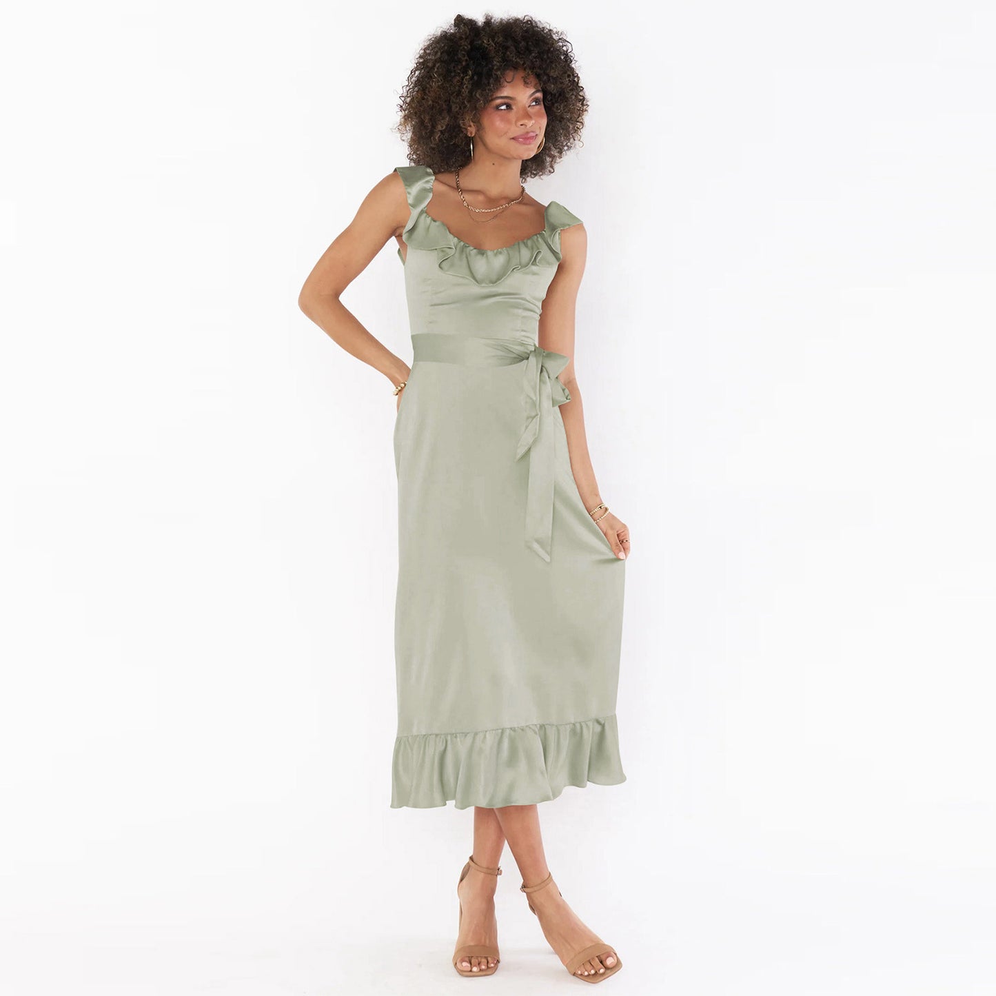 Women's Lace Up Dress Summer