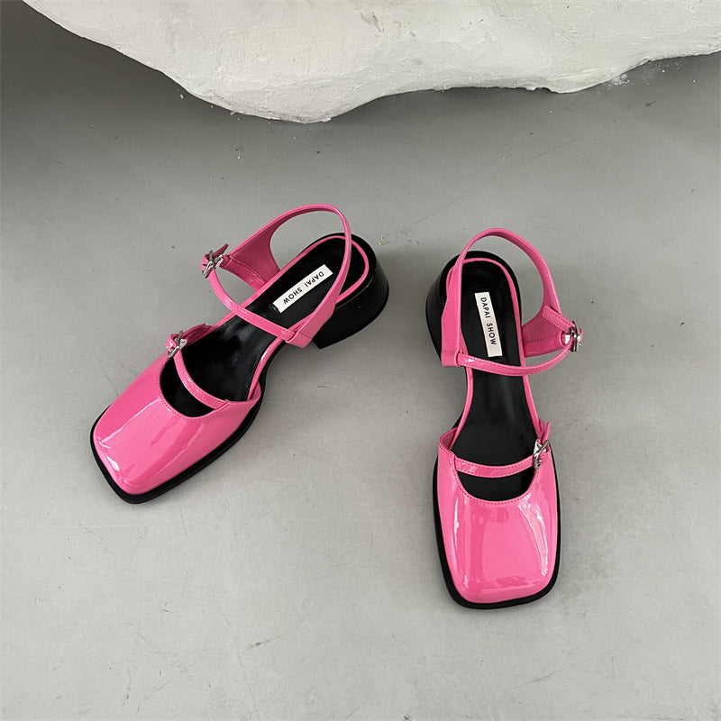 Women's French Thick Heels Fashion Sandals