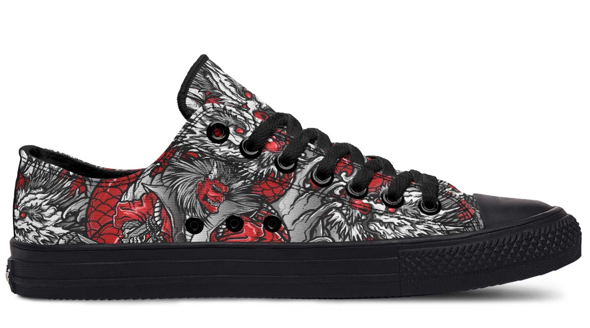 Fashion Print Couple Low-Top Canvas Shoes