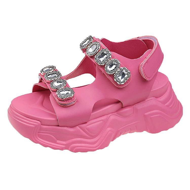 Rhinestone Fairy Style Roman Beach Platform Shoes