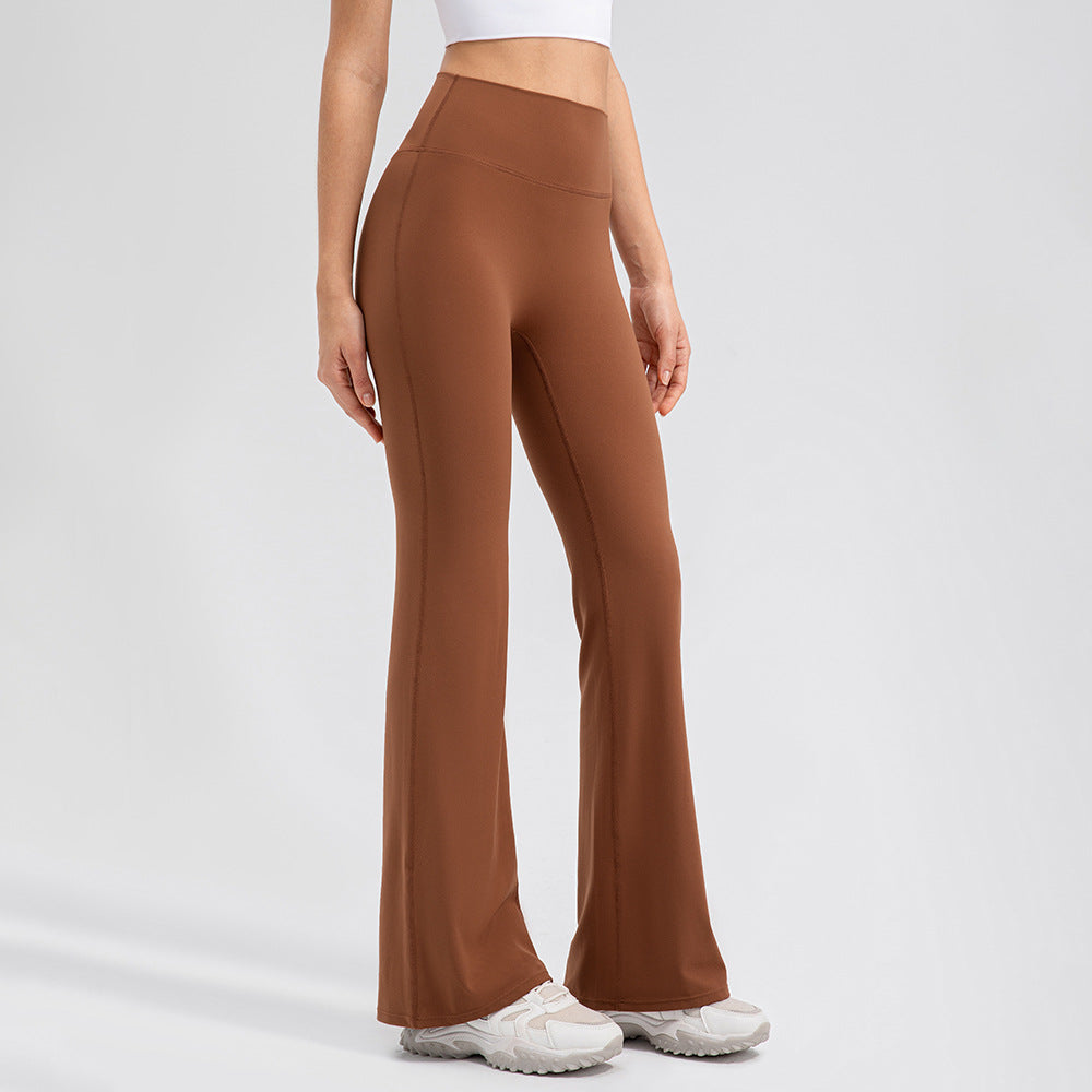 Female High Waisted Hip Lifting Micro Trumpet Yoga Pants