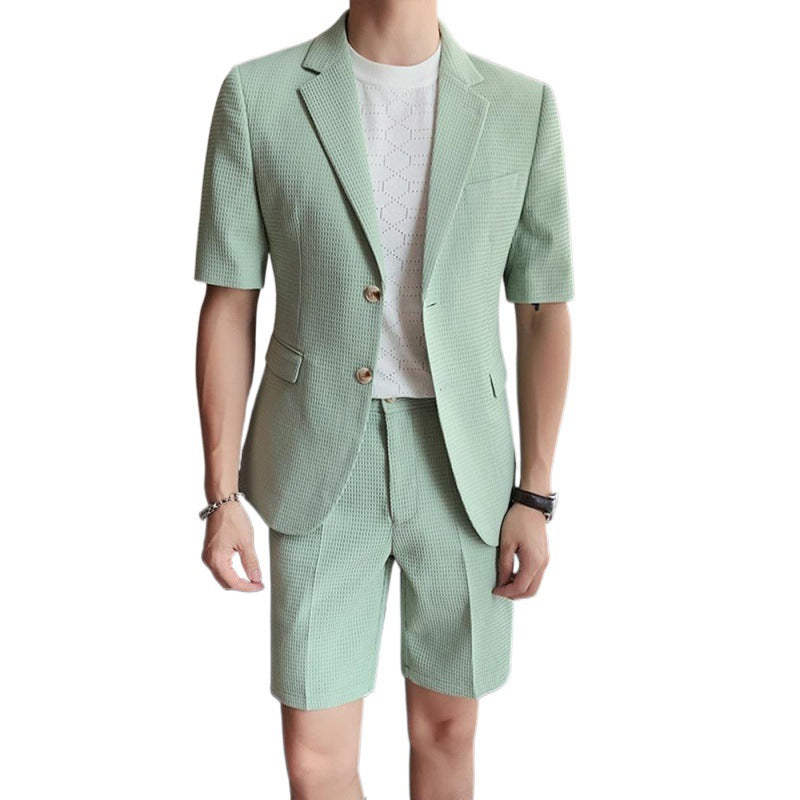Summer Thin Suit Men's Fashion Leisure Suit