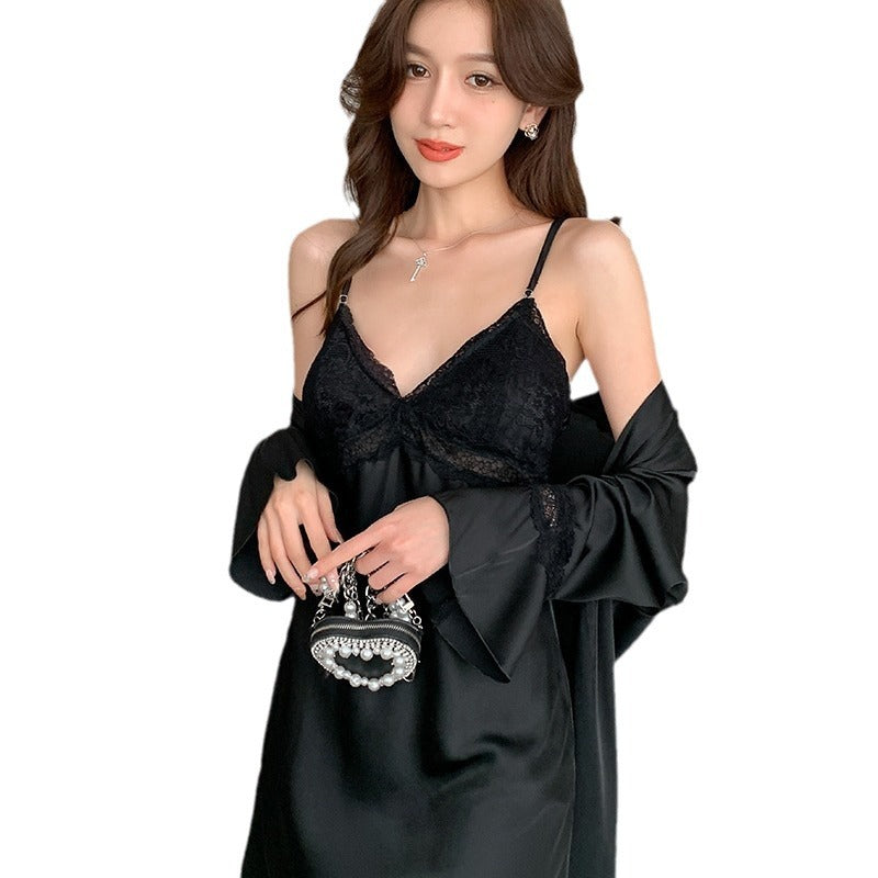 Women's Summer Camisole Pajama Set Lace Two-piece Pajamas