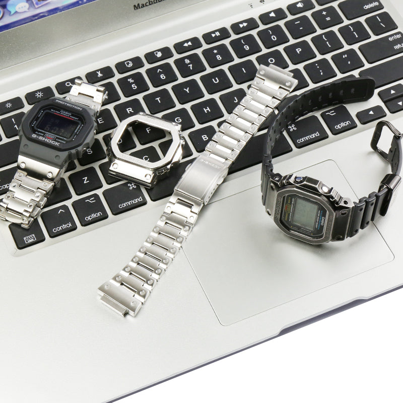Small Square Stainless Steel Metal Case Strap