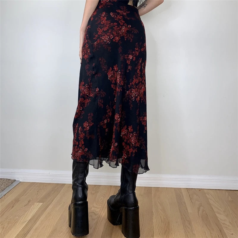 Commuter Printed Sheath Skirt For Women