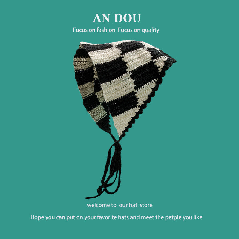 Spring And Autumn Fashion Knitted Crocheted Hollow Triangular Binder Women