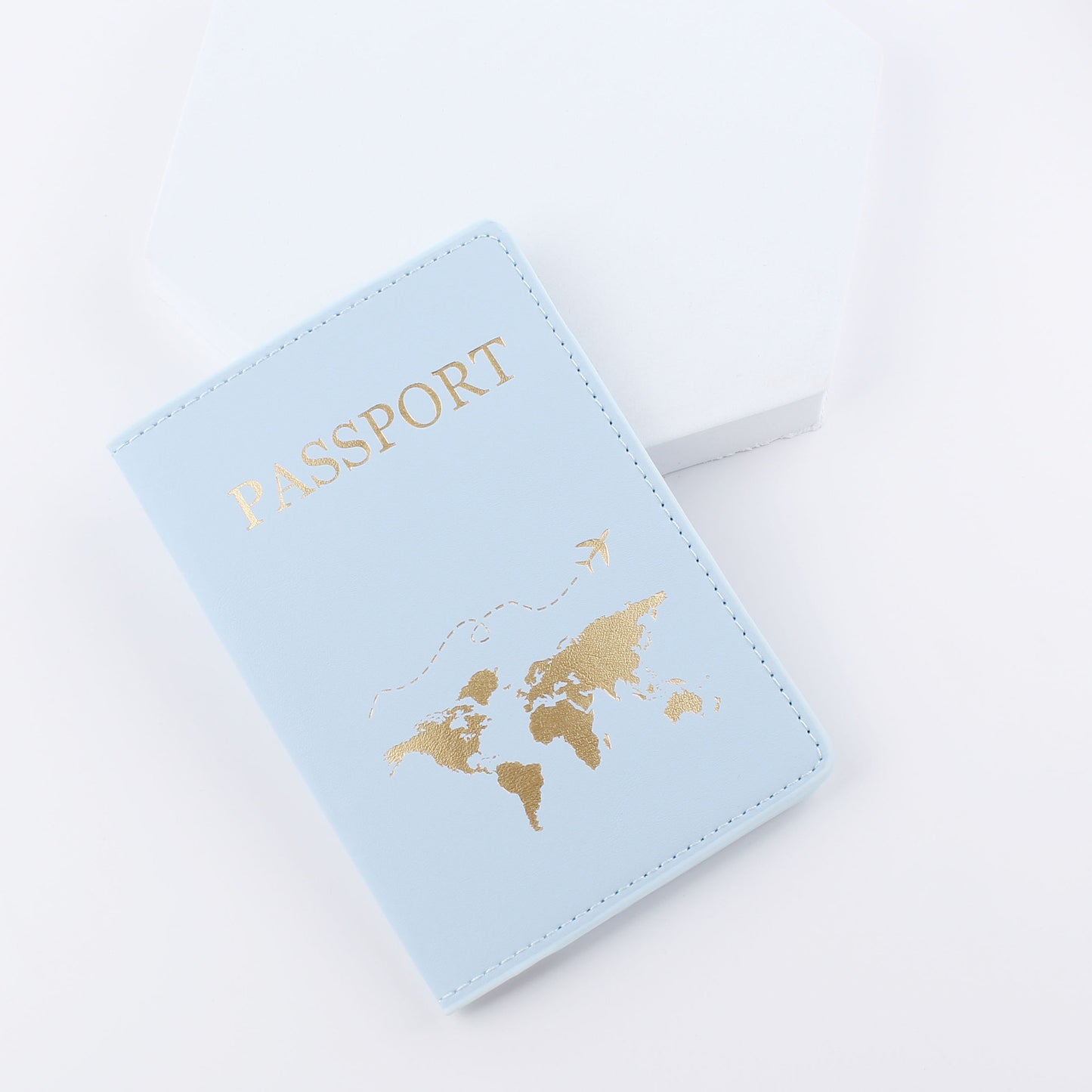 Leather Passport Holder Gift Travel Document Case Passport Protector