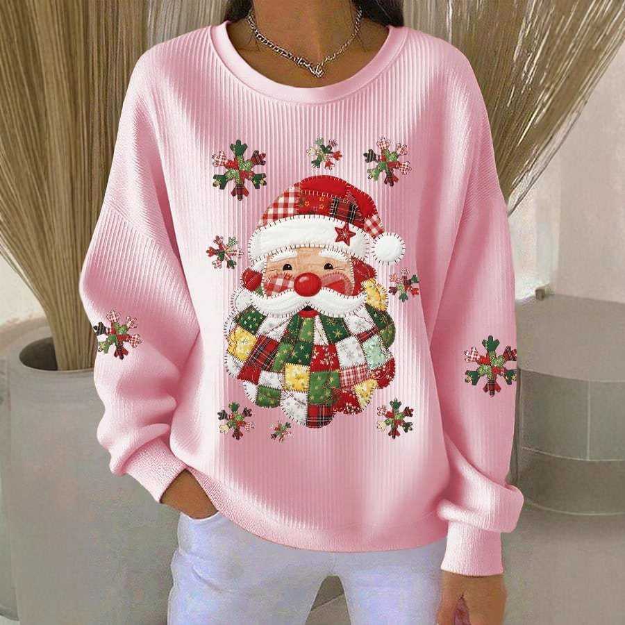 Relaxed-fit Casual Autumnwinter Long-sleeve Crew-neck Sweatshirt