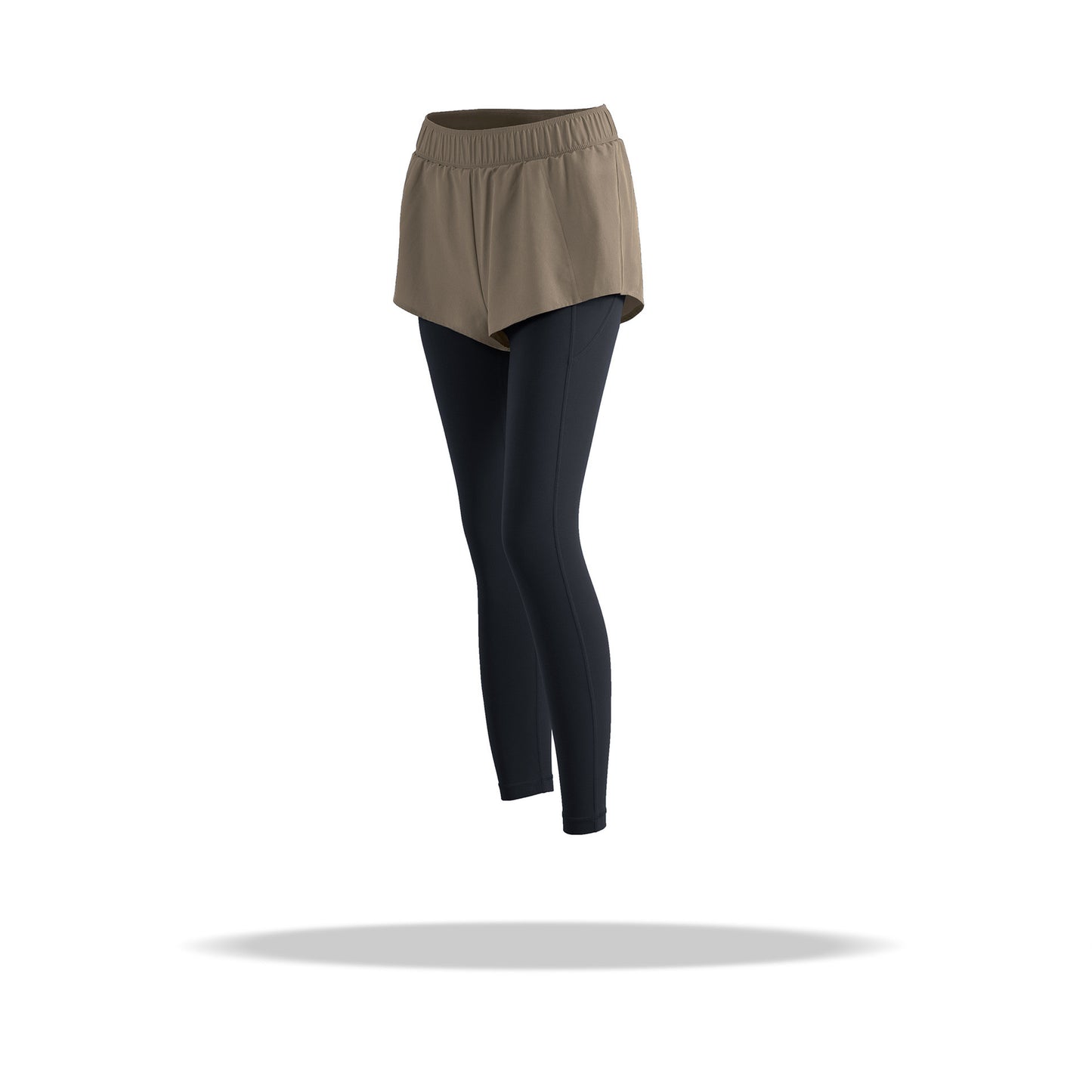 Women's Fake Two Piece Sports Pants Running Fitness