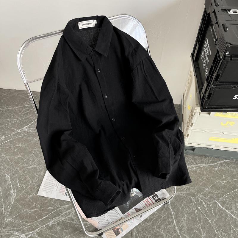Men's Hong Kong Style Trendy Loose Casual Shirt