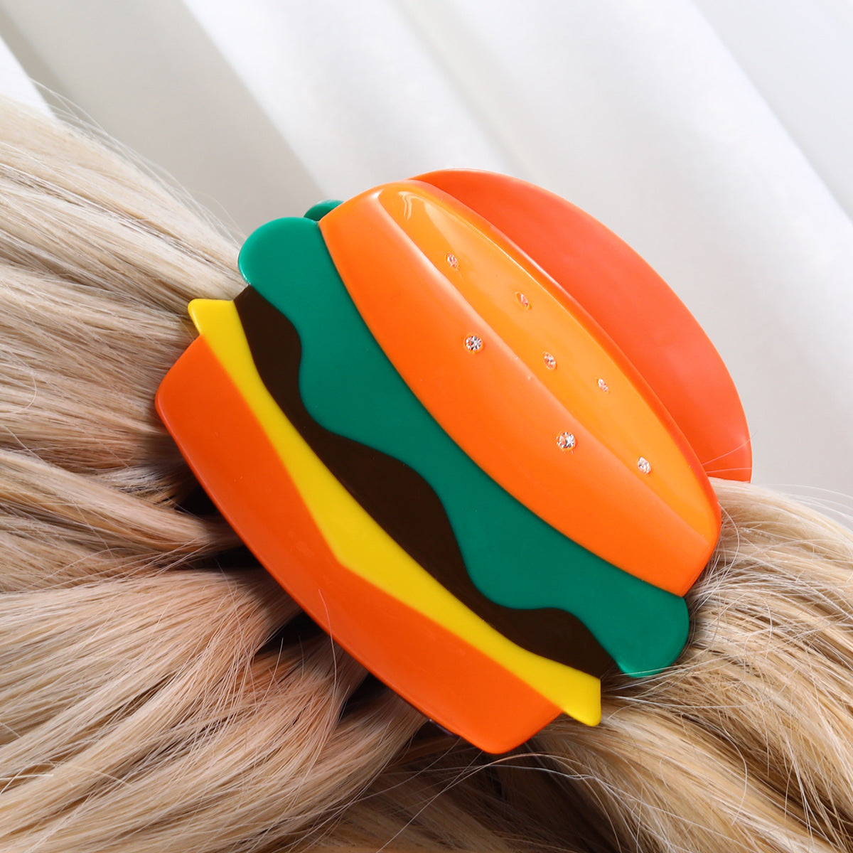 Hamburger Ice Cream Cheese Acetate Hairpin Cute Hair Accessories