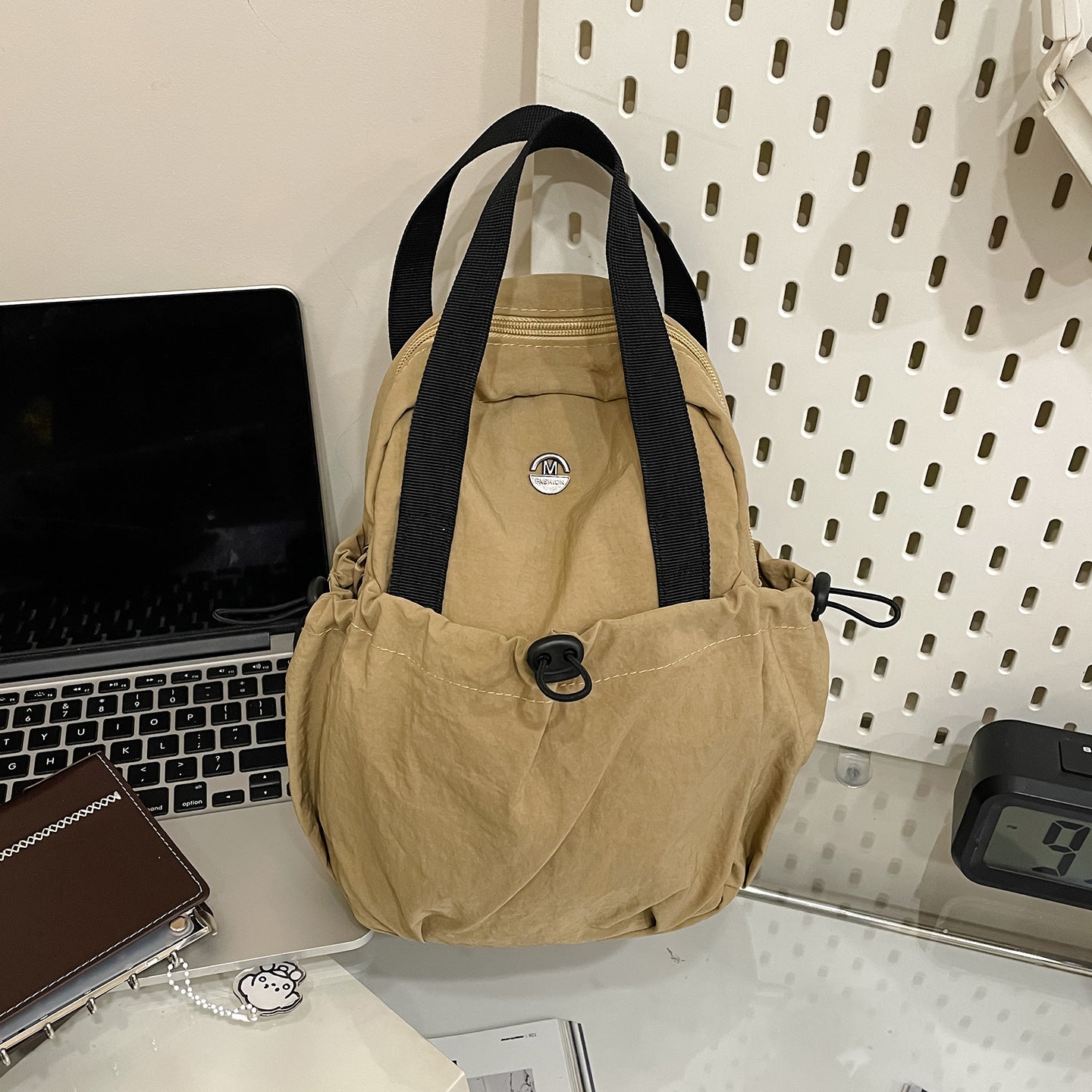 Large-Capacity Crossbody Nylon Backpack