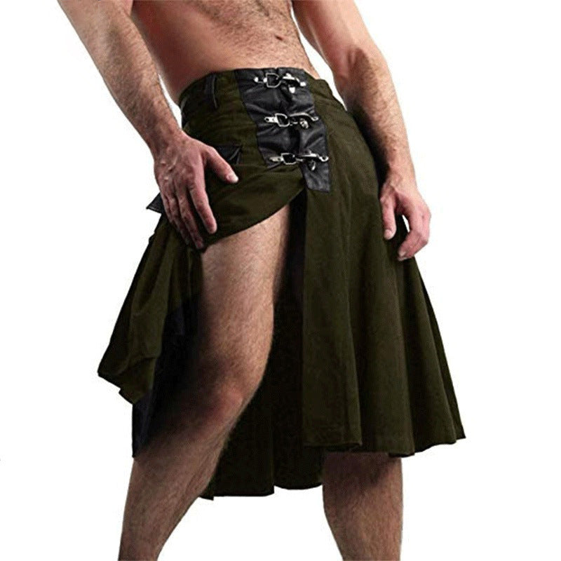 Men's Short Skirt Scottish Practical Knight Apron
