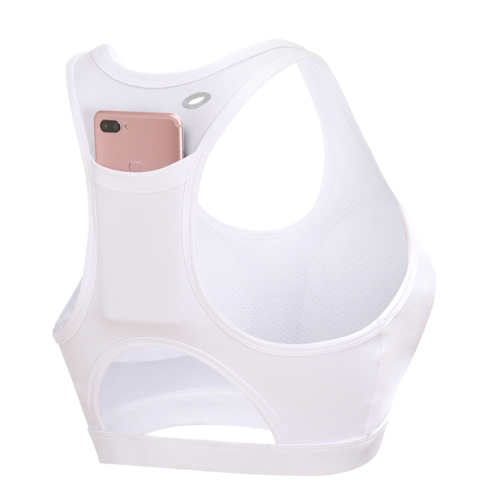 Women's Shockproof Gathered Portable Quick-drying Yoga Bra Fitness Clothes
