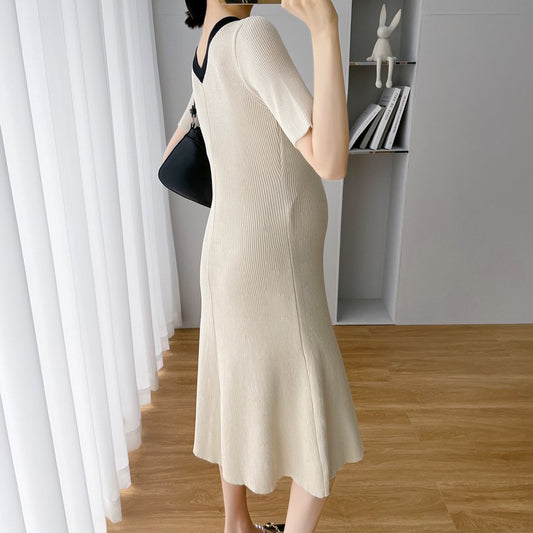 Slim Fit And Slim Knit High Stretch Dress