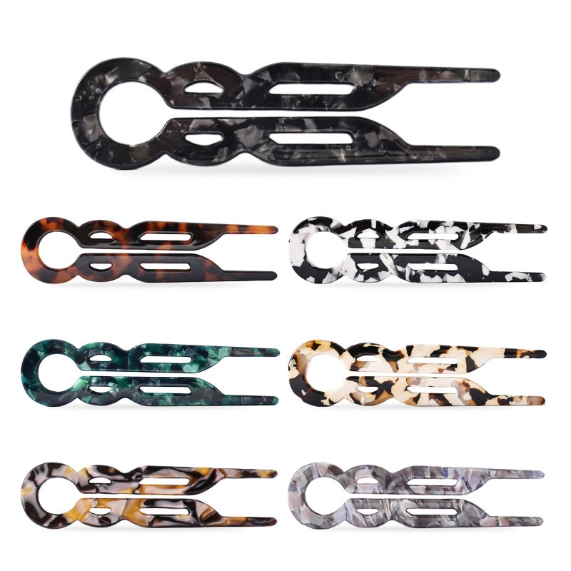 Acetate Hairpin U-shaped French Style