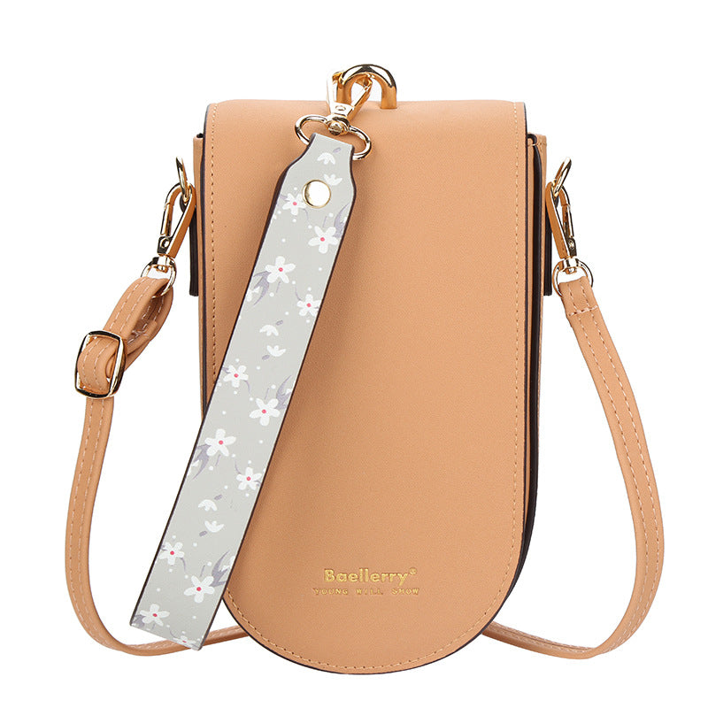 Women's Solid-color Crossbody Phone Bag