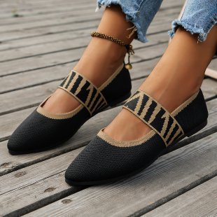 Nye vævede loafers med spids tå og lav udskæring der matcher alt