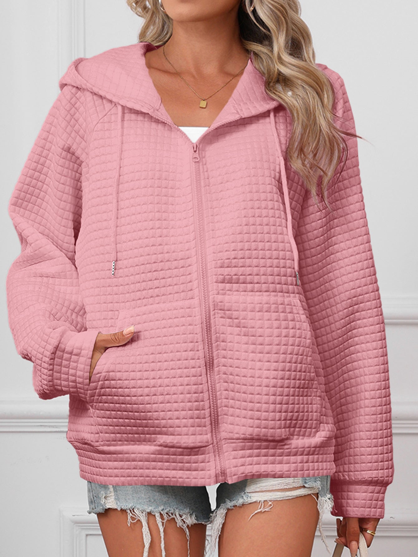 Women's Fashion Casual Zipper Jacket Coat
