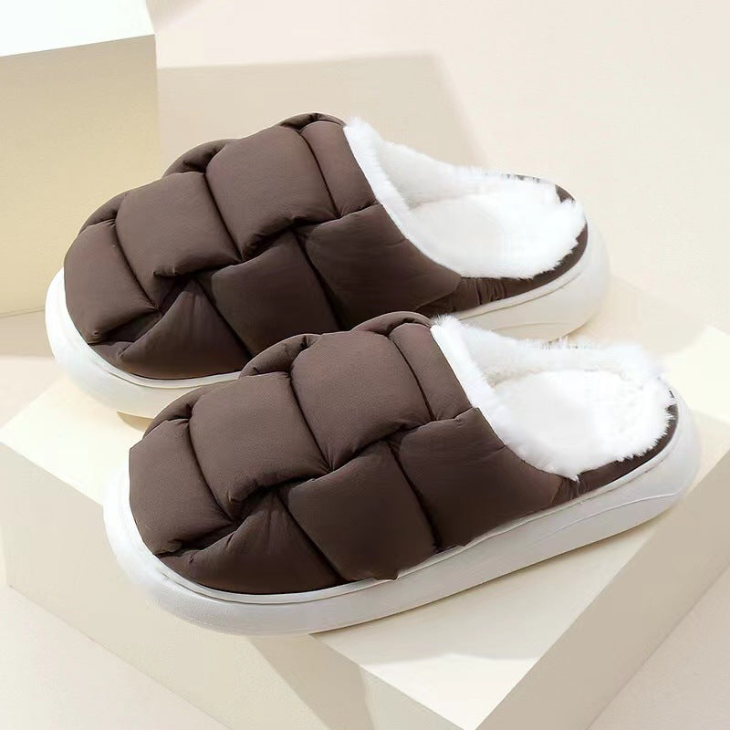 Women's Winter Square Bread Cotton Slippers
