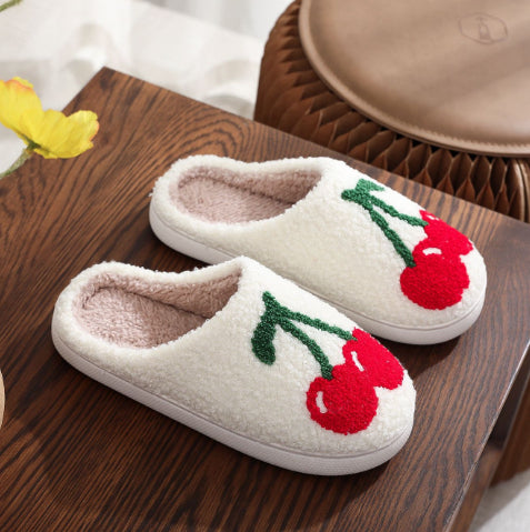 Family Cartoon Plush Slippers For Women