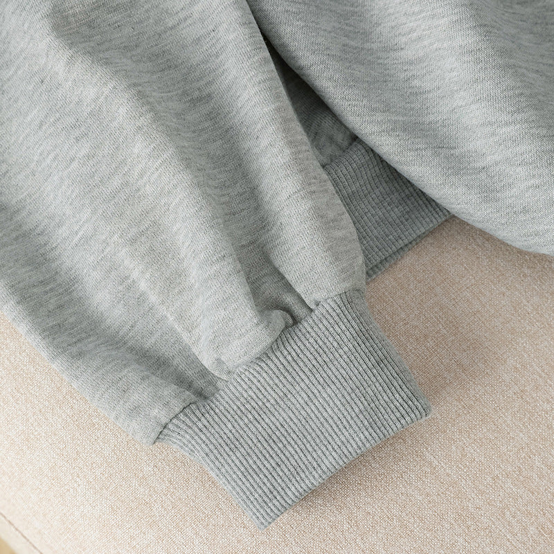 Lady's Color-block Lace Mid-length Sweatshirt