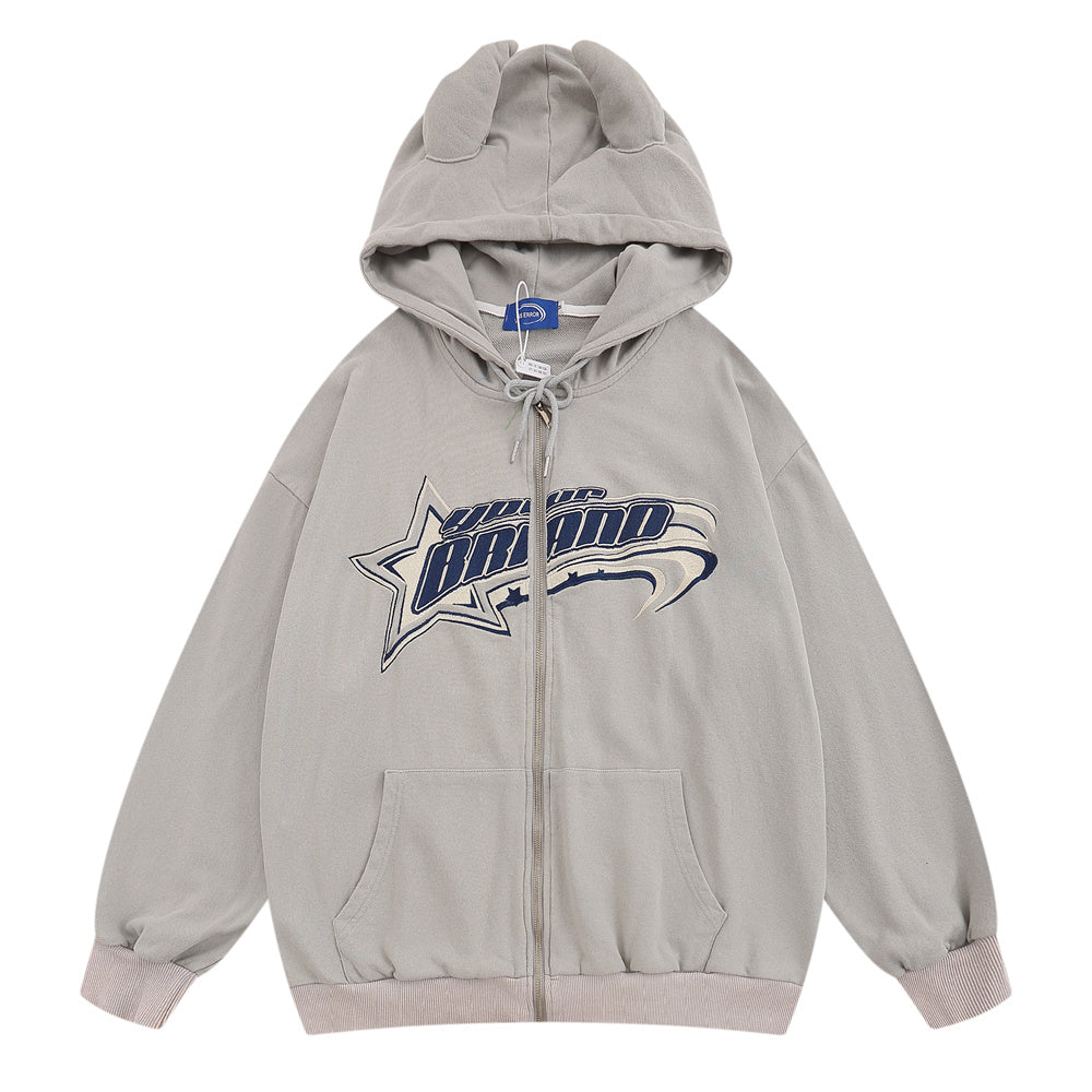 Fashion Personality Hooded Jacket Men