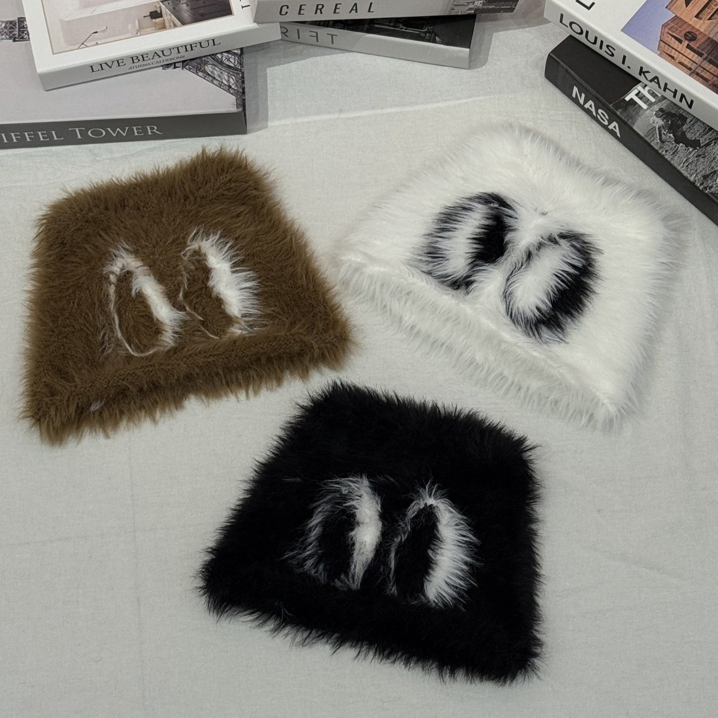 Personalized Anti-Mink Oversized Beanie For FallWinter Knitted Hat