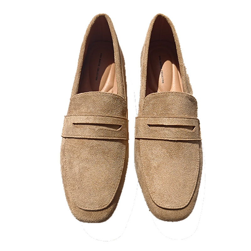 Flade Sko Matte Mode Behagelige Og Skridsikre Slip-on Loafers