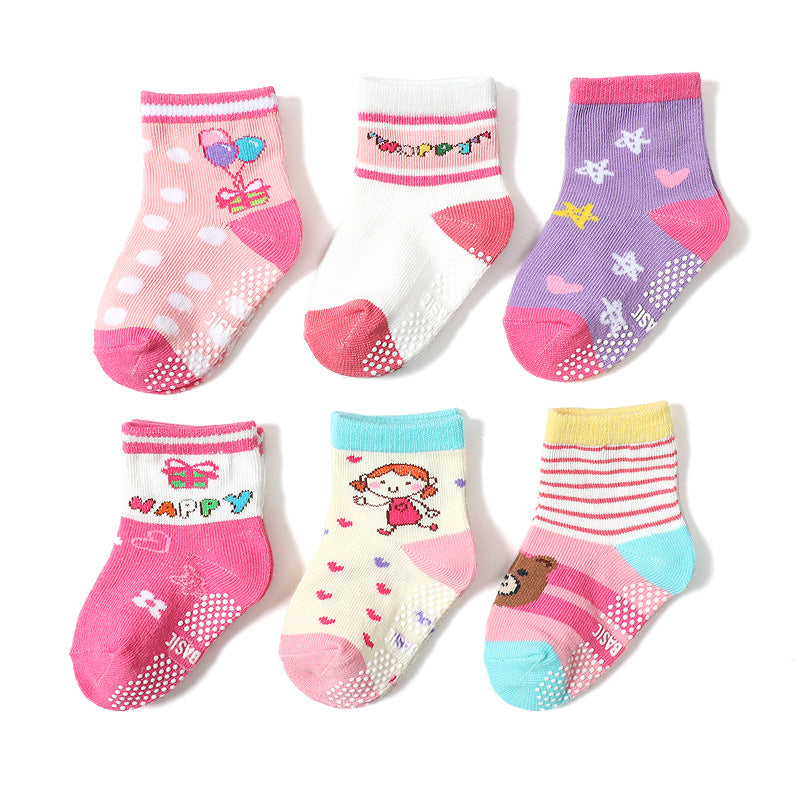Cartoon Children's Socks Non-slip Dispensing Floor Indoor