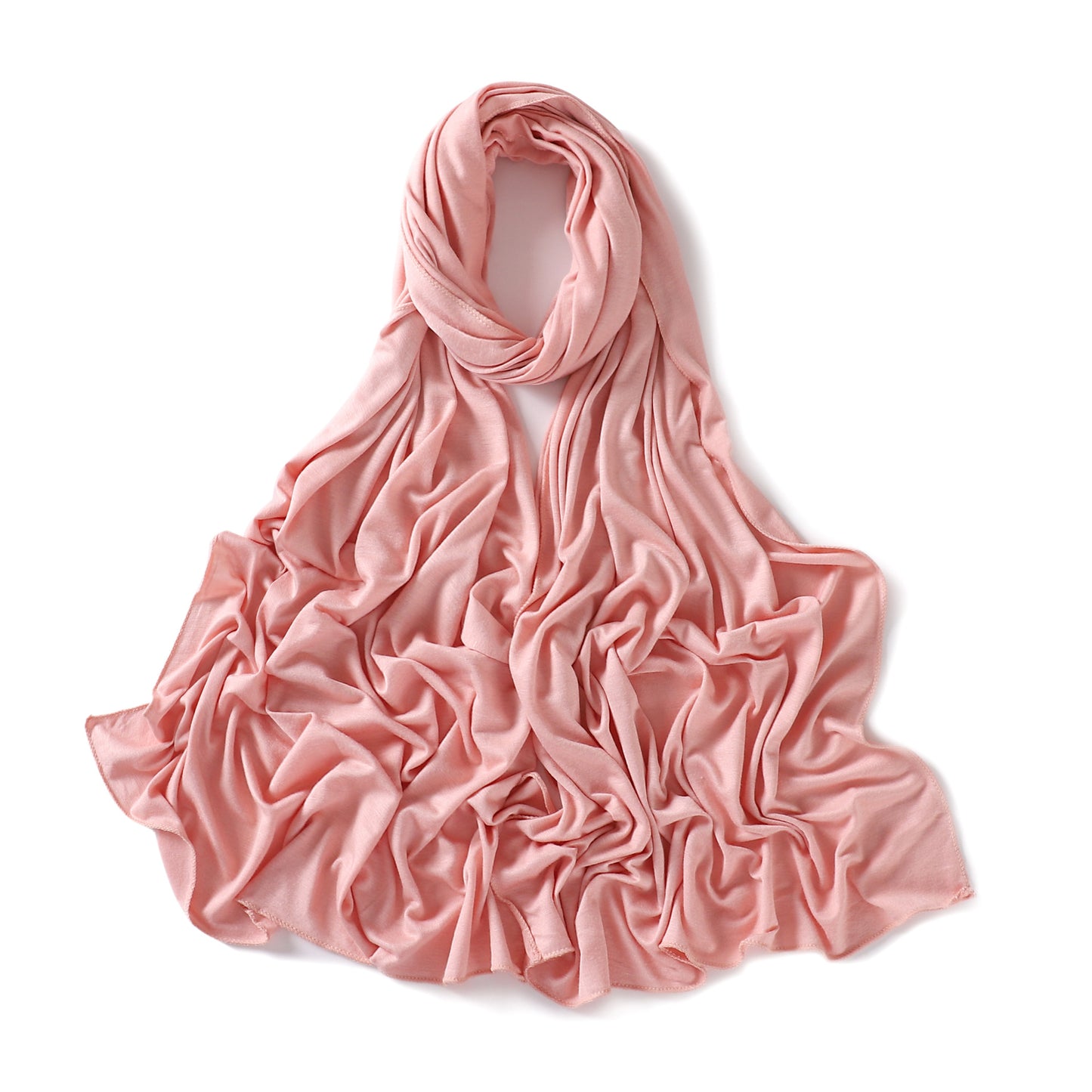 Colors Solid Color Modal Scarf Small Size Monochrome Jersey Veil Mercerized Cotton Scarf