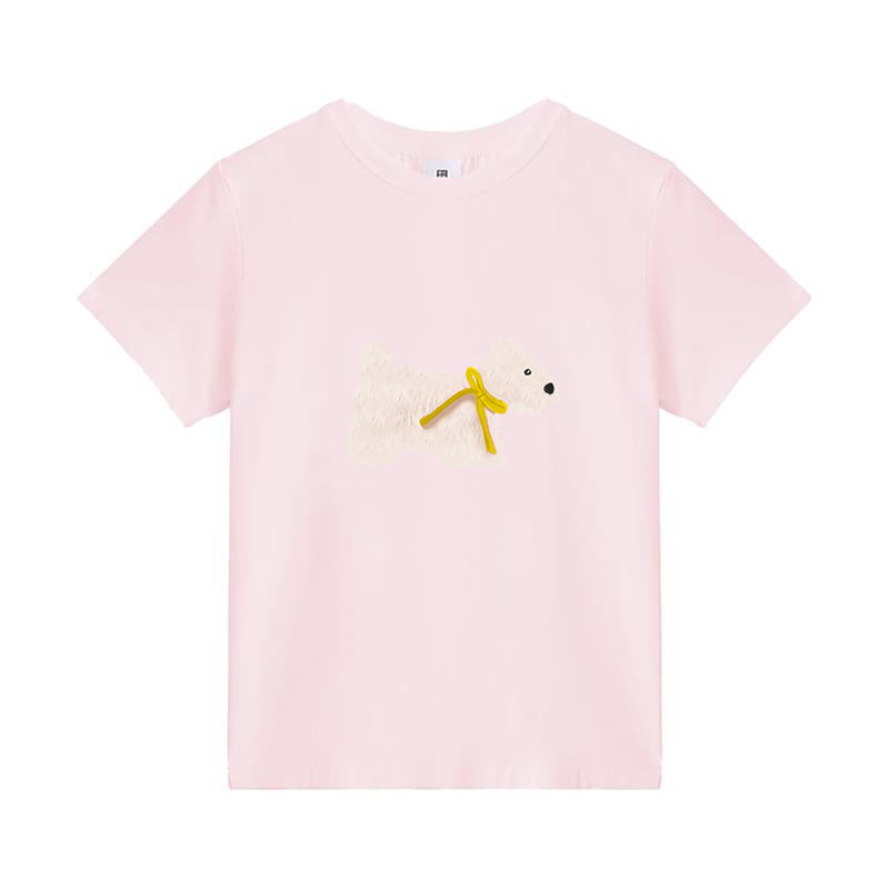 Korean Style Sweet White Shoulder Women's T-shirt
