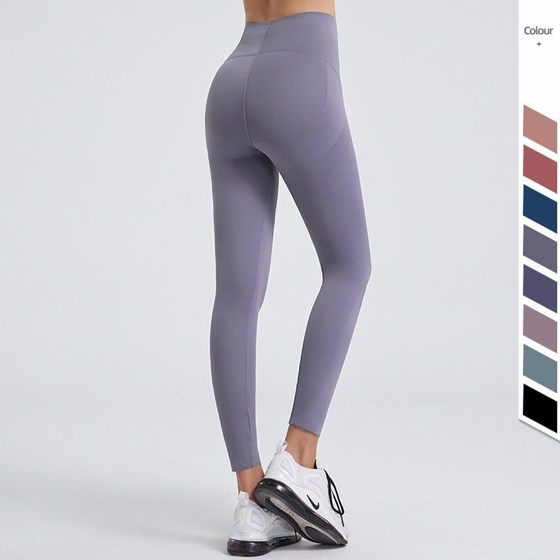 High Waist Hip Lift Tight Yoga Fitness Running Thin Jacket Wear Leggings