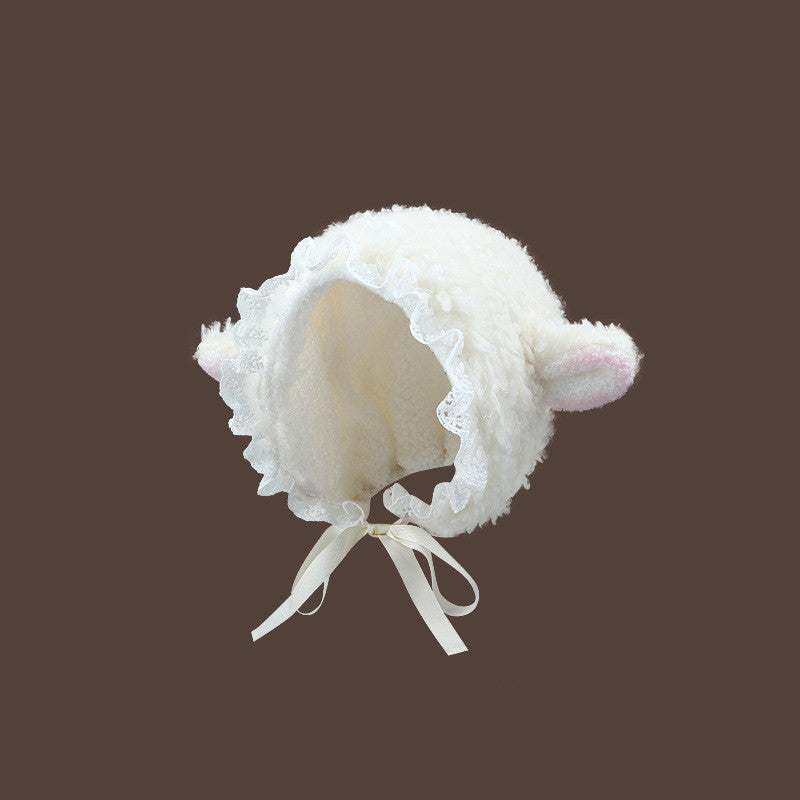 Female Fashion Warm Fleece Surface Ear Protection Overhead Hat