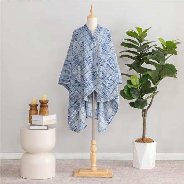 Plaid Scarf Women's Warm Striped Shawl