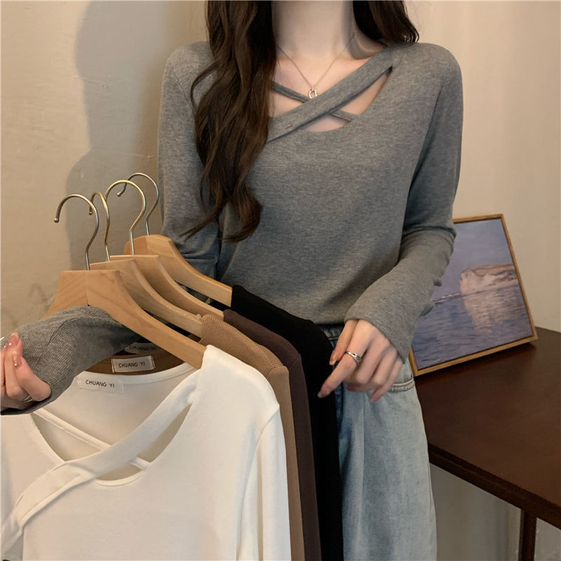 Carefully Designed Long-sleeve T-shirt For Women In Early Autumn