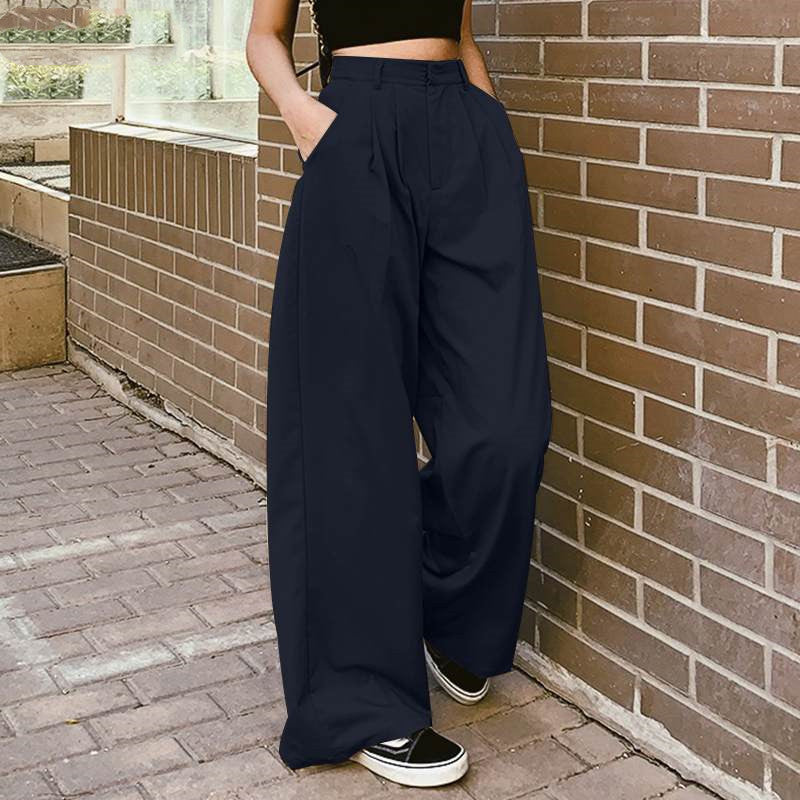 Women's Wide Leg Pants Long Pantalon Female