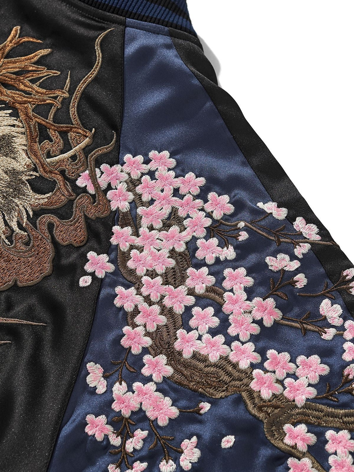 Mens Loose Fit Polyester Embroidered Chinese Style Jacket