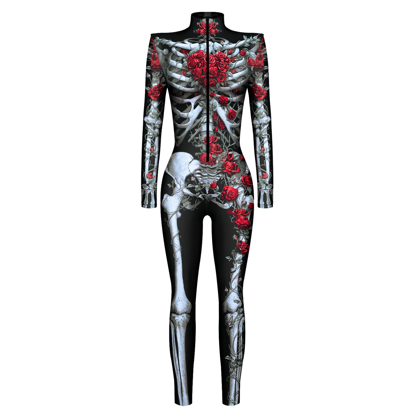 Slim Shoulder Pads Long Sleeve Cosplay Costume Jumpsuit